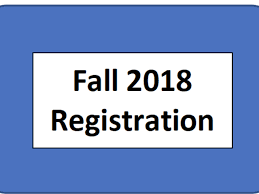 2018 Fall Registration information